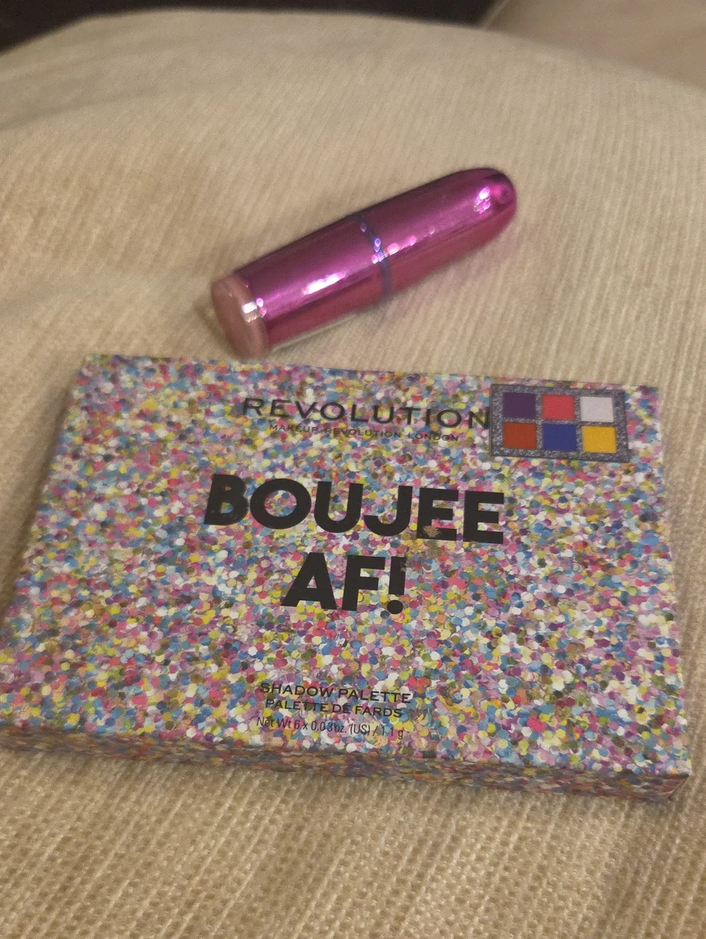 Revolution Boujee AF! Eyeshadow Palette  And Lipstick N Baby Doll New SEALED